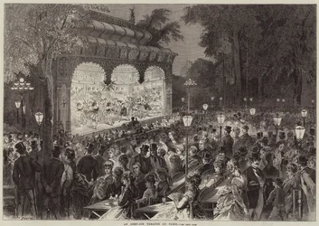 Ein Freilufttheater in Paris